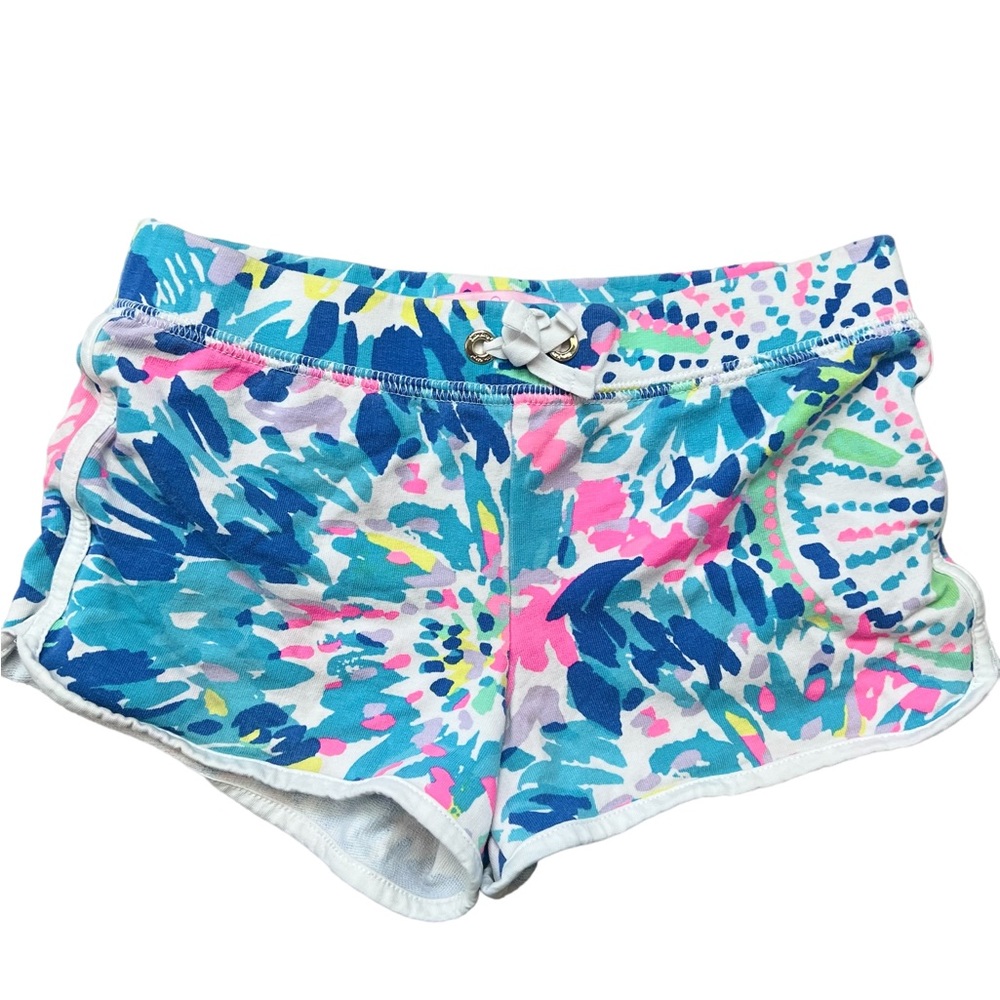 Lilly Pulitzer Girls Medium 6-7 stretchy shorts bottoms athletic